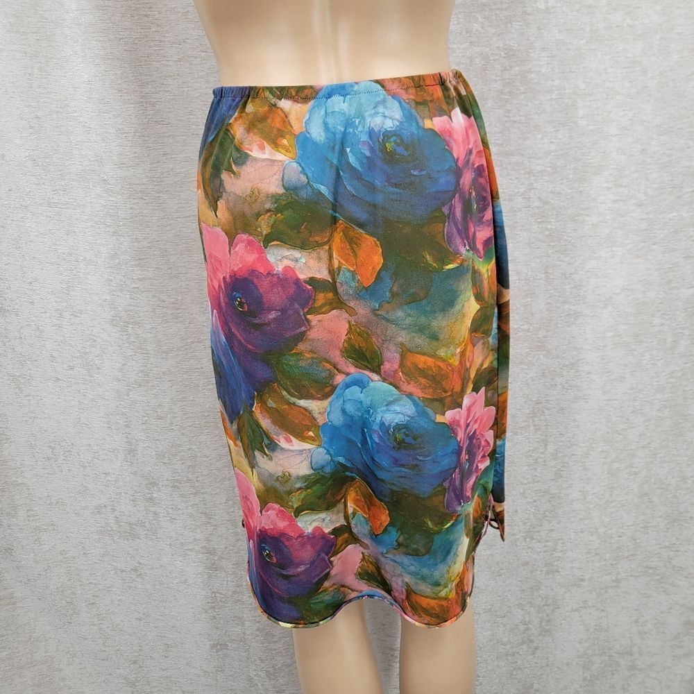 Van Roalte 60s Vintage Floral Multicolor Women's Half Slip Skirt - Picture 6 of 11
